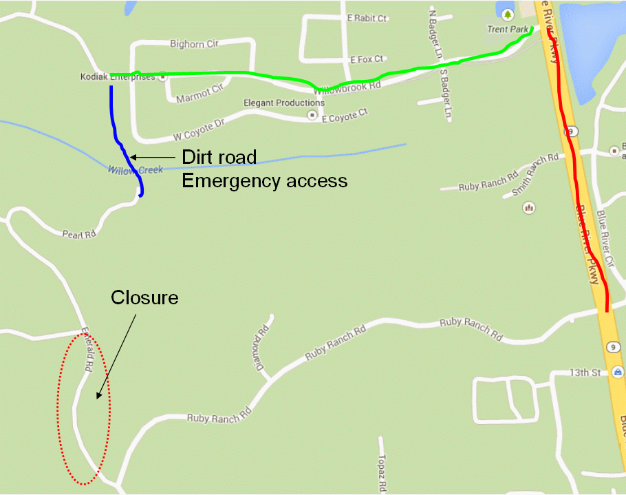 map1 of detour